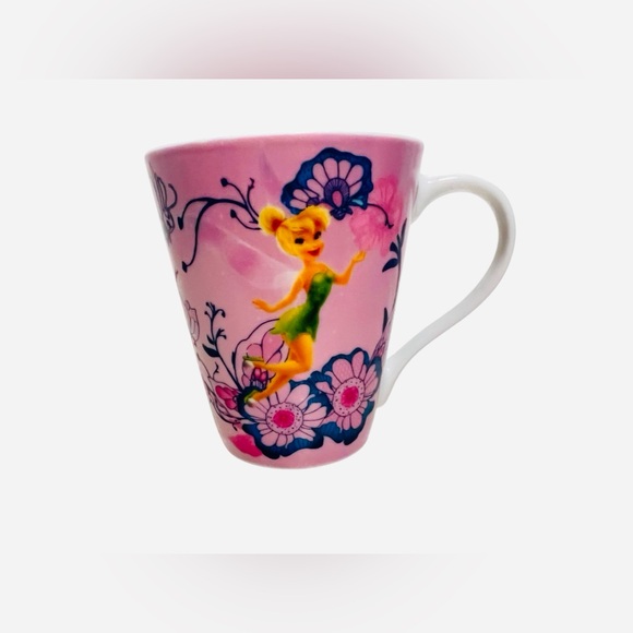 Disney Tinker Bell & Pixie Hollow Friends Fairies Pink Coffee Cup Mug - Picture 4 of 6